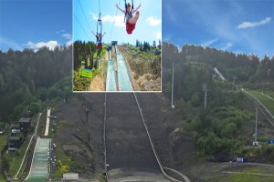 Vikersundbakken sommer wire