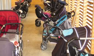 Hvis ikke barnevogner er oppbevart slik at de tørker over natta, kan muggsopp vokse raskt. (Foto: Mycoteam)