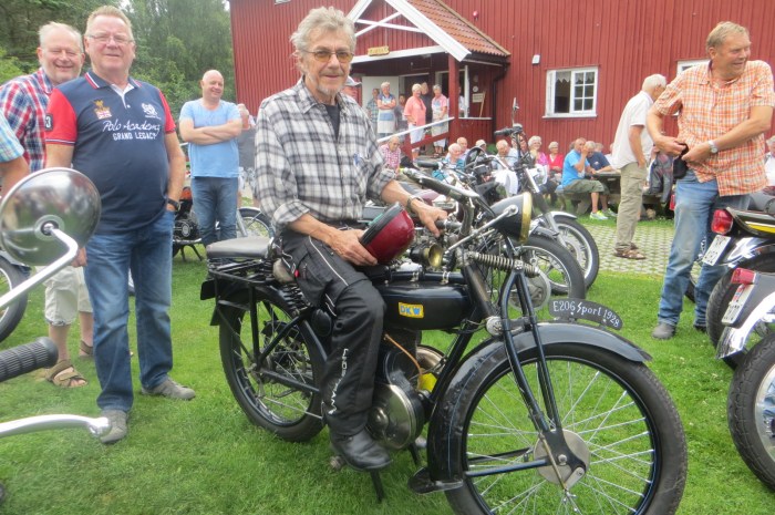 Reidar Ottesen, vinner veteranmotorsykkelkonk. 2014, 13.7.14